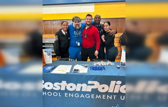 Boston Police Department Engages with Youth at East Boston High School Career Fair to Showcase Law Enforcement Careers