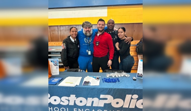 Boston Police Department Engages with Youth at East Boston High School Career Fair to Showcase Law Enforcement Careers