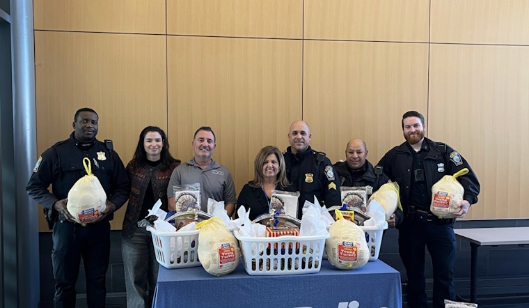 Boston Police Spread Thanksgiving Joy with Turkey Giveaway in East Boston
