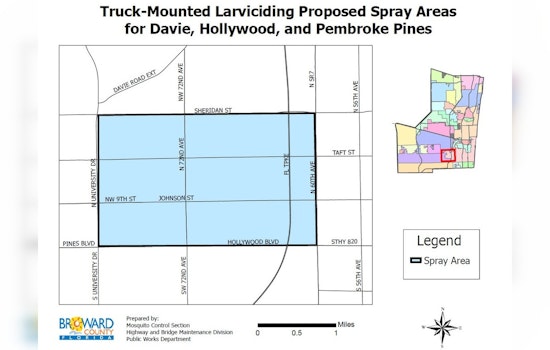Broward County to Conduct Nighttime Mosquito Control in Davie, Hollywood, and Pembroke Pines