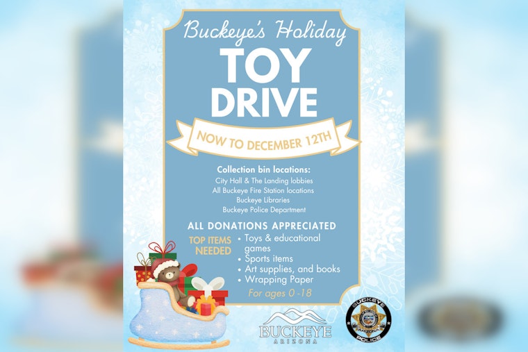 Buckeye Rallies Community Spirit with Annual Holiday Toy Drive; Donation Deadline December 12