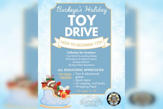 Buckeye Rallies Community Spirit with Annual Holiday Toy Drive; Donation Deadline December 12