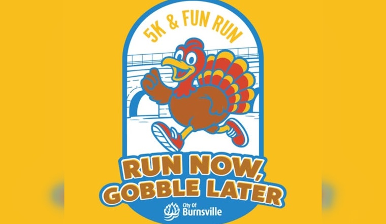 Burnsville's "Run Now, Gobble Later 5K and Fun Run" Prepares Residents for Thanksgiving Indulgence