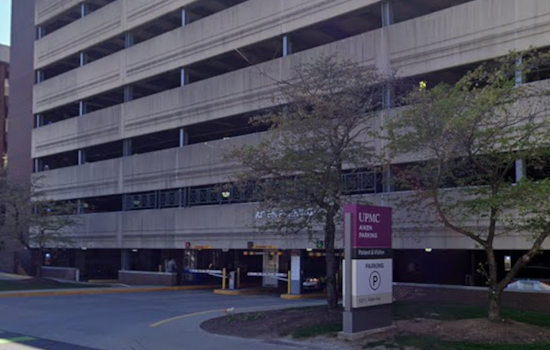 Car Dangles from Fourth Floor of UPMC Hospital Garage in Pittsburgh After Collision