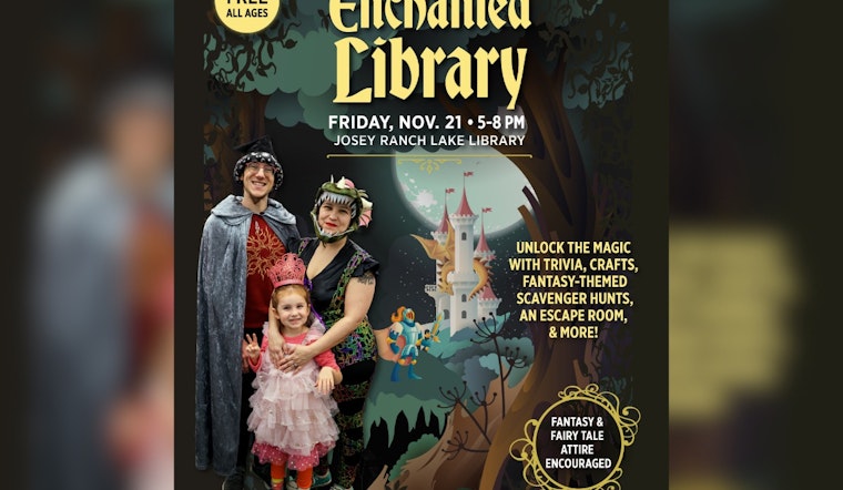 Carrollton's Josey Ranch Lake Library to Host Enchanting Library Event with Crafts, Games, and Magic Shows