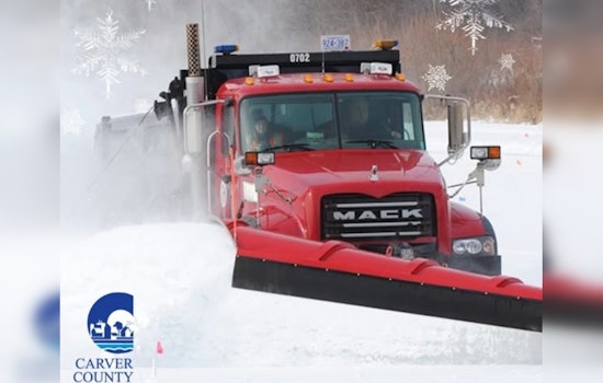 Carver County Public Works Urges Motorists to Practice Safe Driving Near Snowplows During Thanksgiving Travel