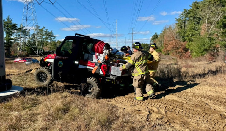 Carver Fire Department Skillfully Rescues Injured Dirt Bike Rider with Specialized UTV, Patient Airlifted to Boston Trauma Center