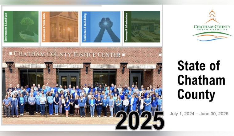 Chatham County's State of the County Report Highlights Green Initiatives, Broadband Expansion, and Economic Growth in Pittsboro Meeting