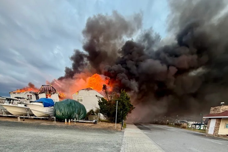 Chesapeake Beach Townhomes Engulfed in Flames, Displacing Over a Dozen Families Ahead of Holidays
