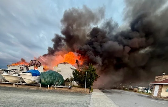 Chesapeake Beach Townhomes Engulfed in Flames, Displacing Over a Dozen Families Ahead of Holidays
