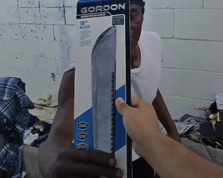 Chicago TikToker Hands Out Machetes to Homeless, Sparks Outrage in Bizarre Viral Video Stunt
