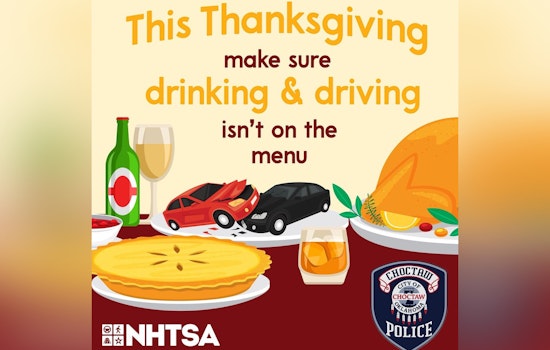 Choctaw Police Warn Against Drunk Driving with Witty Thanksgiving Post