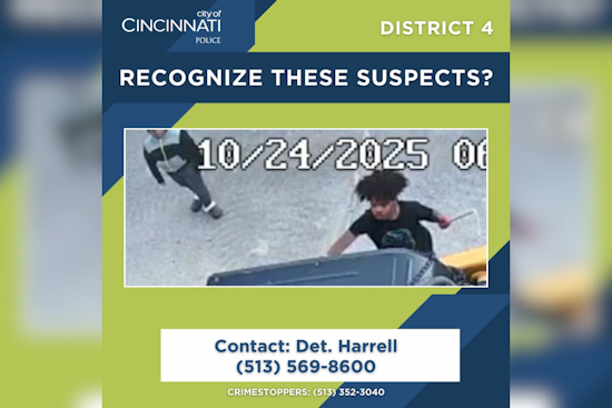 Cincinnati Police Seek Community Help to Identify Suspects in Estecreek Rd Vandalism Case