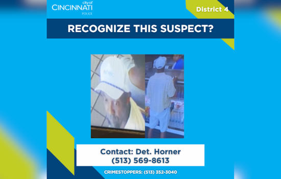 Cincinnati Police Seek Public's Help to Apprehend Suspect in Felony Theft on Short Vine St.