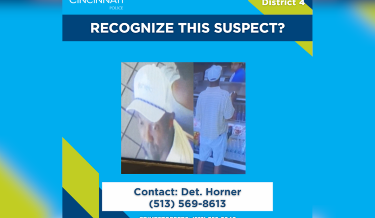 Cincinnati Police Seek Public's Help to Apprehend Suspect in Felony Theft on Short Vine St.