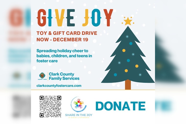 Clark County Family Services Spearheads 'GIVE JOY' Drive for Children in Foster Care This Holiday Season