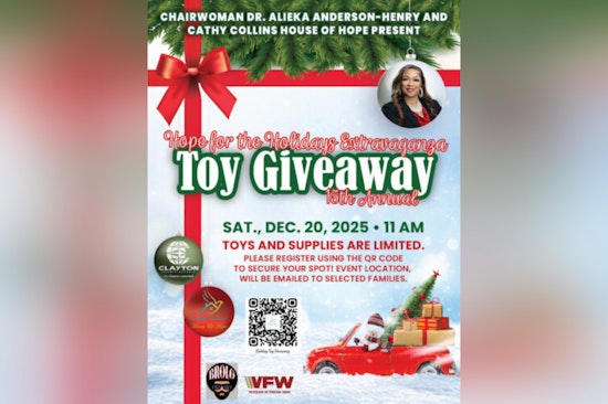 Clayton County Gears Up for 15th Annual 'Hope for the Holidays' Toy Giveaway