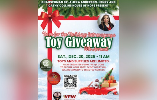 Clayton County Gears Up for 15th Annual 'Hope for the Holidays' Toy Giveaway