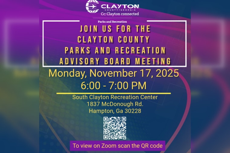 Clayton County Invites Residents to Engage in Parks and Recreation Advisory Board Meeting in Jonesboro