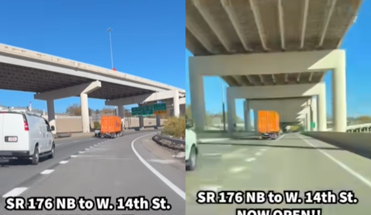 VIDEO: Cleveland Commuters Celebrate, SR 176 Northbound Reopens in Time for Holiday Shopping at Steelyard Commons
