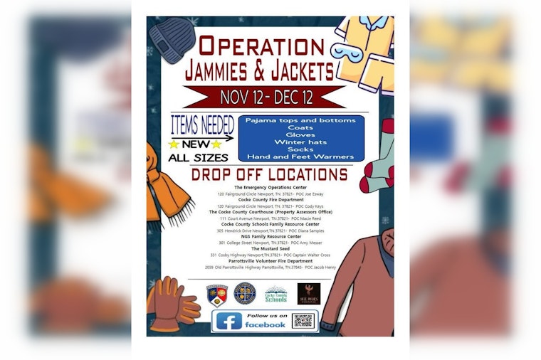 Cocke County Rallies to Clothe Children in Need with "Operation Jammies & Jackets" Campaign