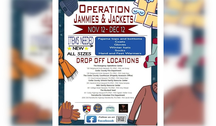 Cocke County Rallies to Clothe Children in Need with "Operation Jammies & Jackets" Campaign
