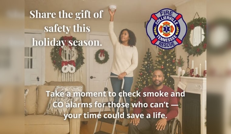 Collierville Fire & Rescue Promotes Safety During Holidays with 'Gift of Time' Community Initiative