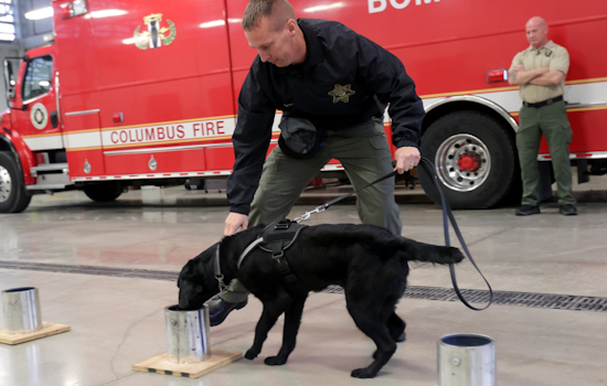 Columbus and East Cleveland Fire Departments Celebrate New K9 Arson Investigators' Graduation