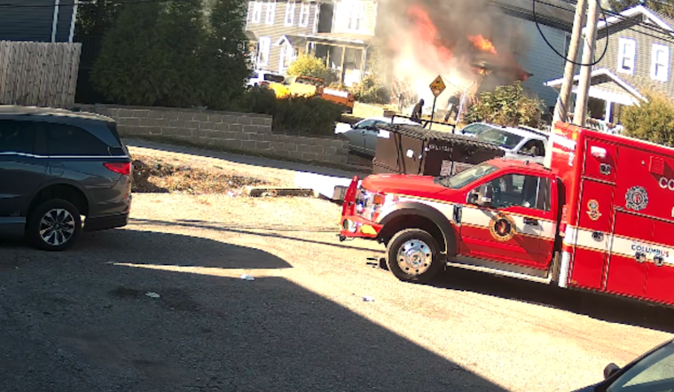 Columbus Fire Lieutenant Hailed as Hero for Saving Dog Amid House Fire on W Markison Avenue