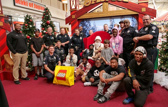 Concord Police Spread Holiday Cheer With Student Shopping Spree at Concord Mills Mall