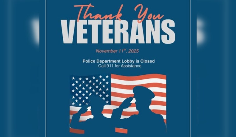 Coon Rapids Police Department Honors Veterans, Reminds Community of Uninterrupted Emergency Services on Veterans Day