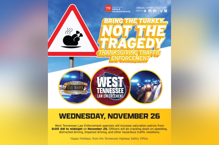 Covington Police Partner with THSO for "Bring the Turkey…Not the Tragedy" Traffic Safety Campaign