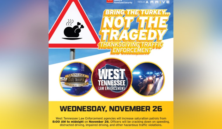 Covington Police Partner with THSO for "Bring the Turkey…Not the Tragedy" Traffic Safety Campaign