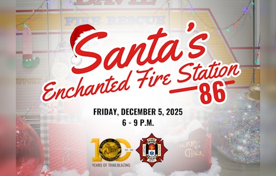 Davie's Fire Station 86 to Host Santa’s Enchanted Fire Station Event, Encourages Toy Donations for Needy Children