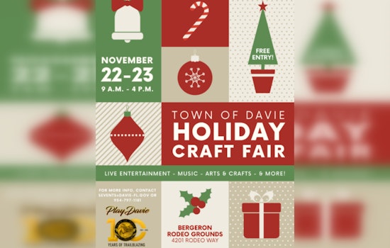 Davie's Holiday Craft Fair Set to Dazzle South Florida with Over 100 Vendors at Bergeron Rodeo Grounds