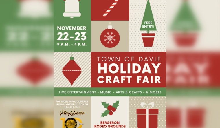 Davie's Holiday Craft Fair Set to Dazzle South Florida with Over 100 Vendors at Bergeron Rodeo Grounds