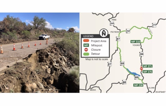 Daytime Closures on Arizona's SR 288 Scheduled for Storm Repairs Near Roosevelt Lake