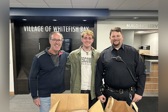 Doc's Smokehouse Delivers Thanksgiving Feast to Whitefish Bay Police and North Shore Fire/Rescue