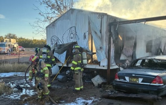 Doña Ana Fire Rescue Tackles Early Morning Blaze, Prevents Injuries and Further Damage