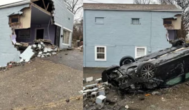 Driver Charged with DWI After Striking Morganton Building with Vehicle