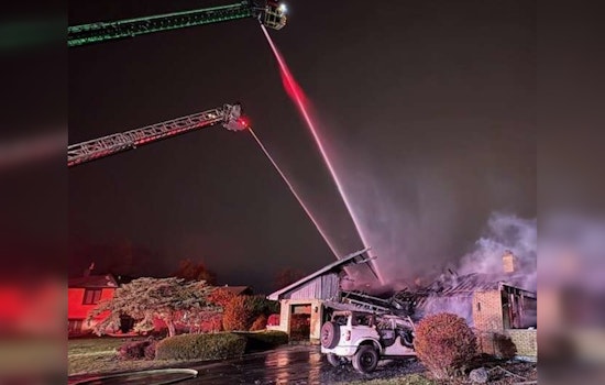 Early Morning Garage Fire Leaves Oak Brook Home Uninhabitable; No Injuries Reported