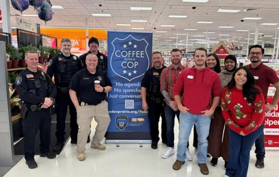 Eden Prairie Residents and Officers Share Coffee and Conversation at Local "Coffee with a Cop" Event