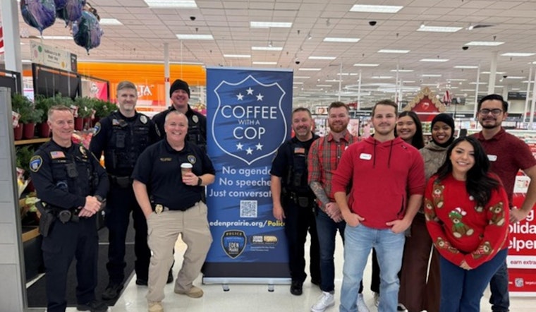 Eden Prairie Residents and Officers Share Coffee and Conversation at Local "Coffee with a Cop" Event