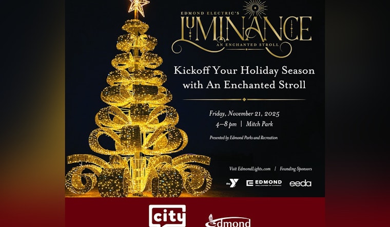 Edmond's "Luminance" to Dazzle Mitch Park with New Interactive Holiday Light Displays Starting November 21