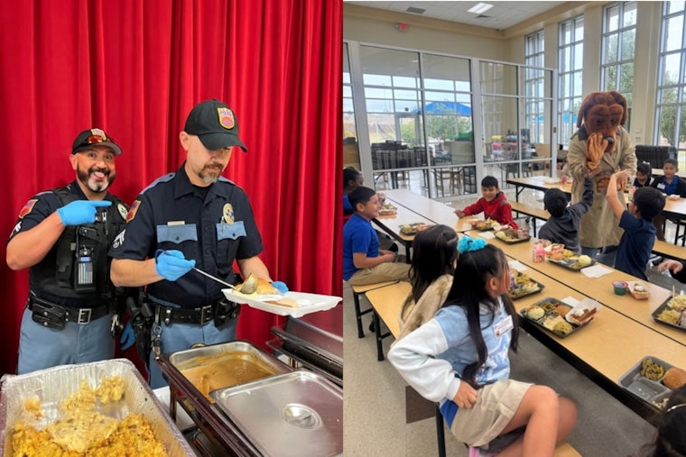 El Paso Police Department Spreads Thanksgiving Cheer at Local Elementary Schools