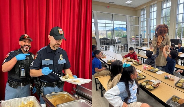 El Paso Police Department Spreads Thanksgiving Cheer at Local Elementary Schools