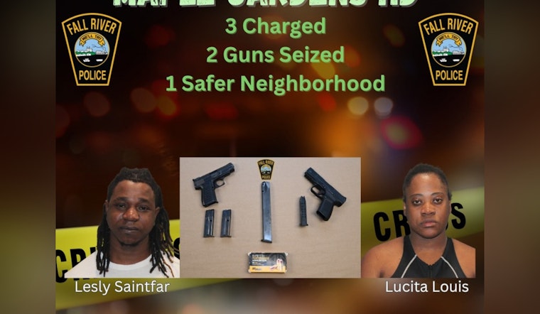 Fall River Police Arrest Two Residents for Unlicensed Firearms and Child Endangerment After Altercation