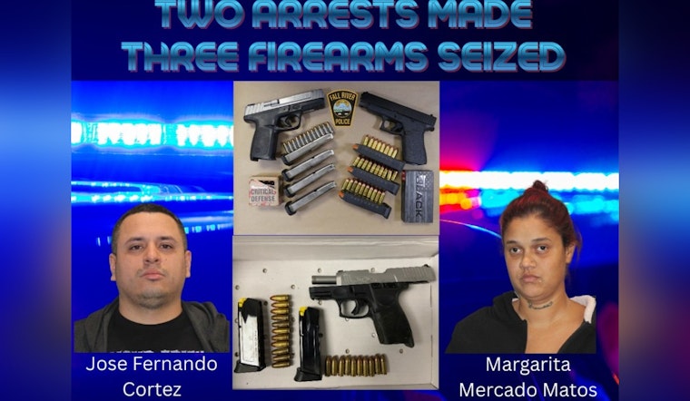 Fall River Police Arrest Two, Seize Cache of Illegal Firearms and Ammunition