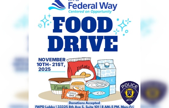 Federal Way Police Launch Holiday Food Drive to Support Local Centers