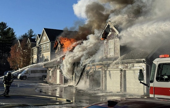 Firefighters Extinguish Intense Garage Blaze at Northborough's Avalon Complex, No Injuries Reported